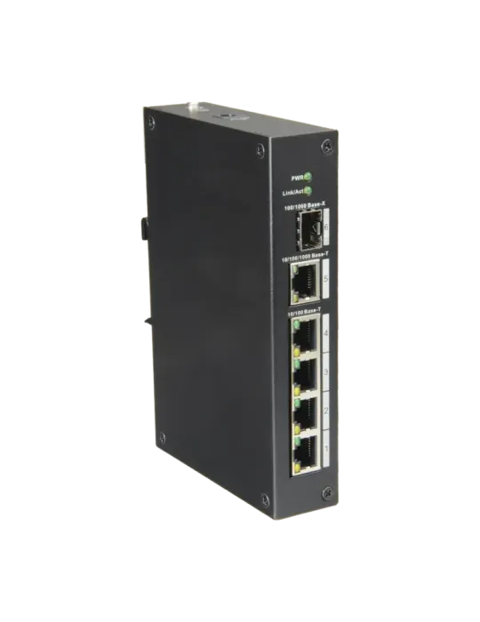 X-Security - Switch de sobremesa - 4 puertos RJ45 + 1 Gigabit Combo Po