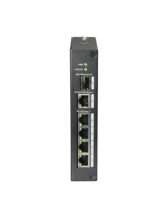 X-Security - Switch de sobremesa - 4 puertos RJ45 + 1 Gigabit Combo Po