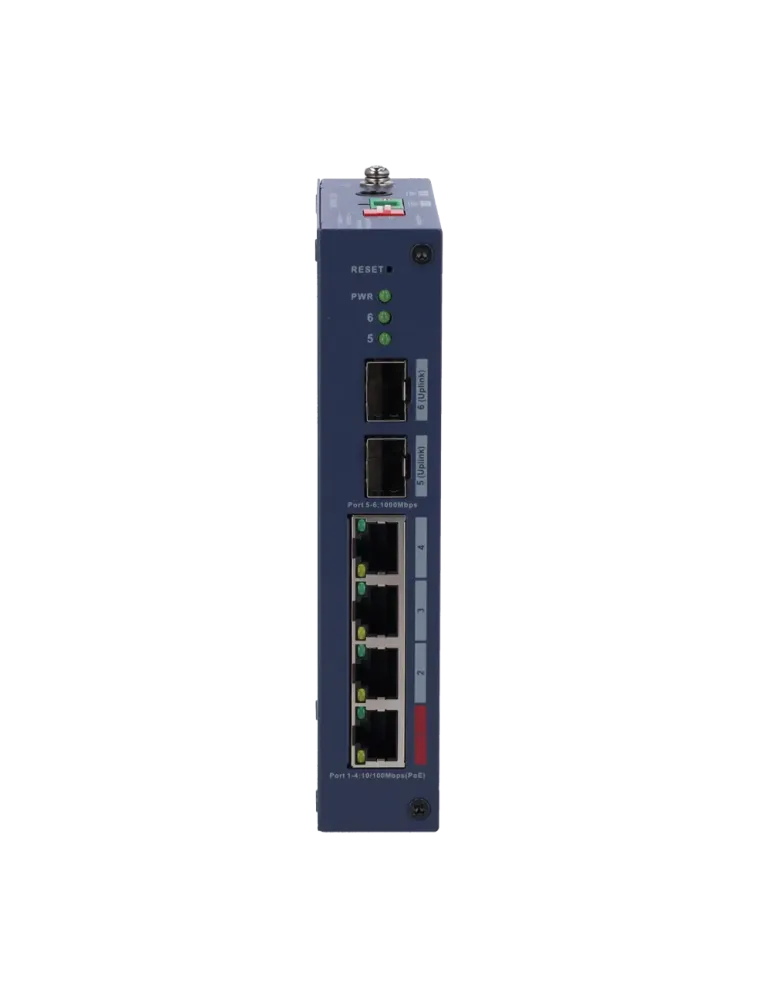 X-SECURITY Switch PoE Getsionable X-Security - 4 x FE PoE + 2 GE SFP -