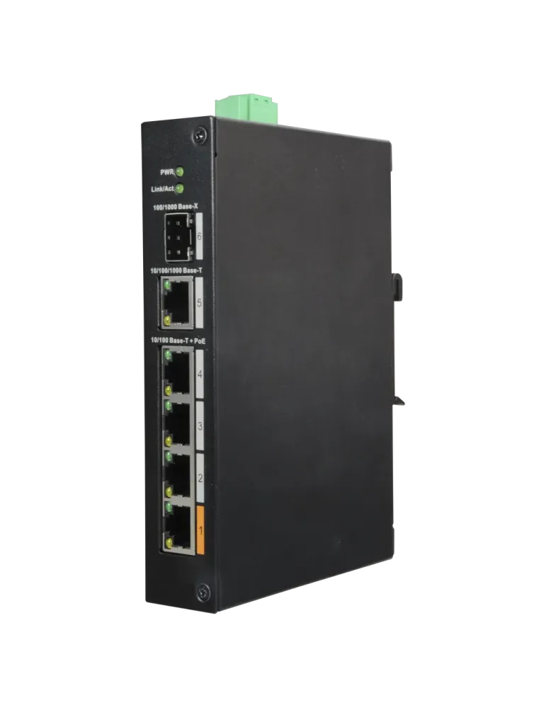 DAHUA Switch PoE X-Security - 4 puertos PoE +1 SFP +1 Uplink Gigabit -