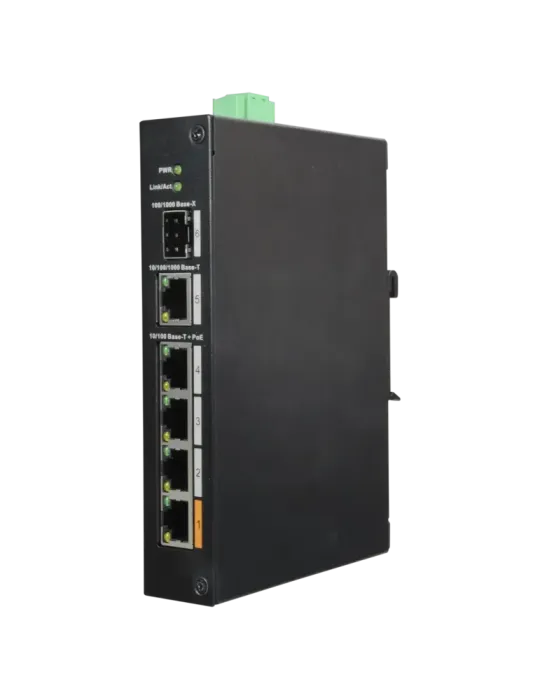 DAHUA Switch PoE X-Security - 4 puertos PoE +1 SFP +1 Uplink Gigabit -