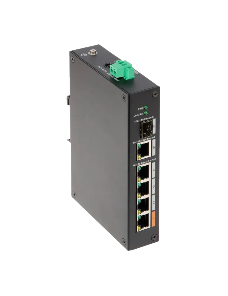 DAHUA Switch PoE X-Security - 4 puertos PoE +1 SFP +1 Uplink Gigabit -