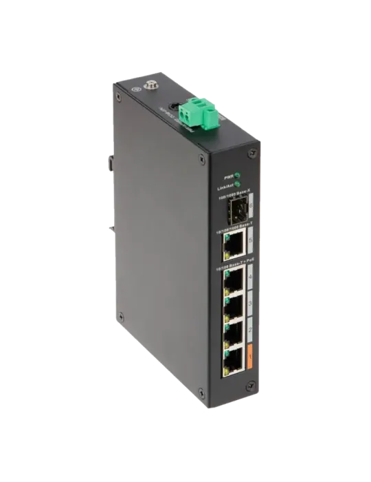 DAHUA Switch PoE X-Security - 4 puertos PoE +1 SFP +1 Uplink Gigabit -