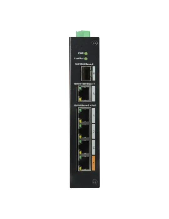 DAHUA Switch PoE X-Security - 4 puertos PoE +1 SFP +1 Uplink Gigabit -