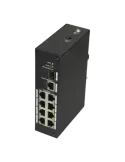 X-Security - Switch Industrial - 8 puertos RJ45 + 1 Uplink GIGA + 1 SF