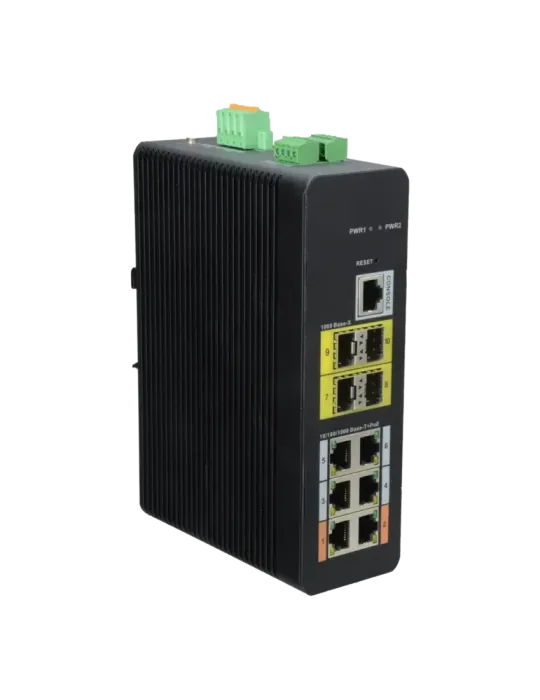 X-SECURITY Switch HiPoE X-Security - 6 puertos PoE (RJ45) + 4 puerto U
