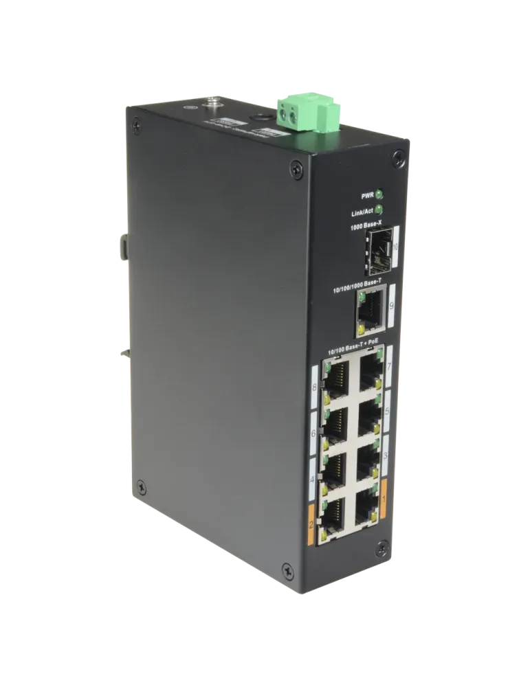 X-SECURITY Switch PoE X-Security - 8 puertos PoE + 1 Uplink RJ45 - Vel