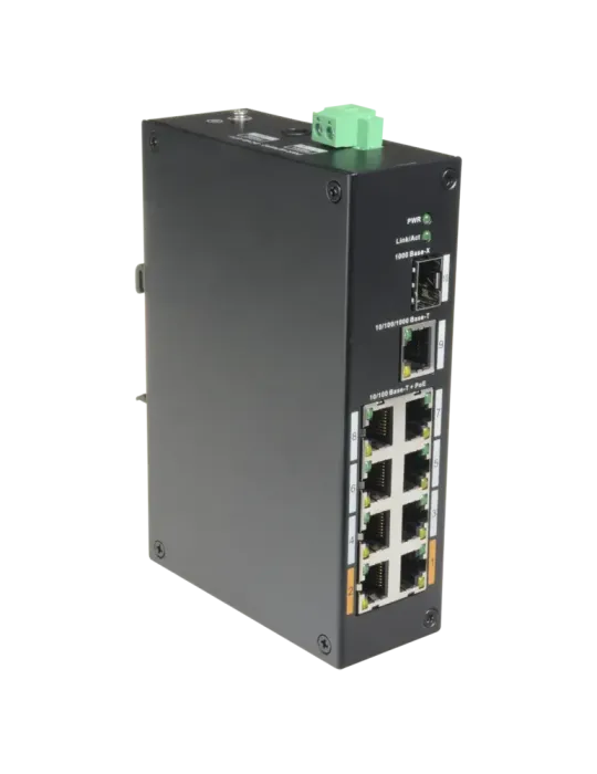 X-SECURITY Switch PoE X-Security - 8 puertos PoE + 1 Uplink RJ45 - Vel