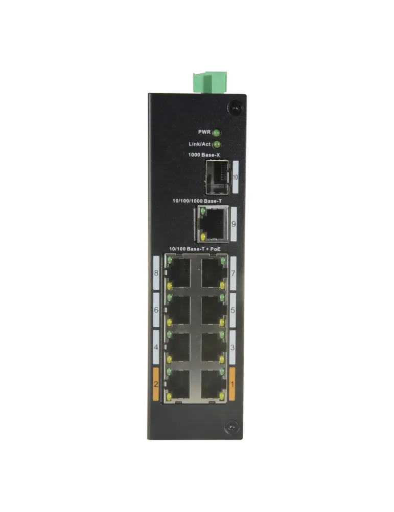 X-SECURITY Switch PoE X-Security - 8 puertos PoE + 1 Uplink RJ45 - Vel