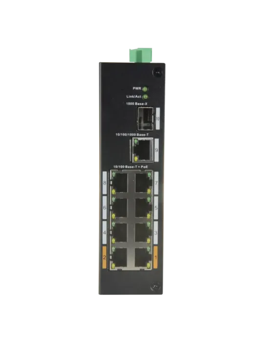 X-SECURITY Switch PoE X-Security - 8 puertos PoE + 1 Uplink RJ45 - Vel