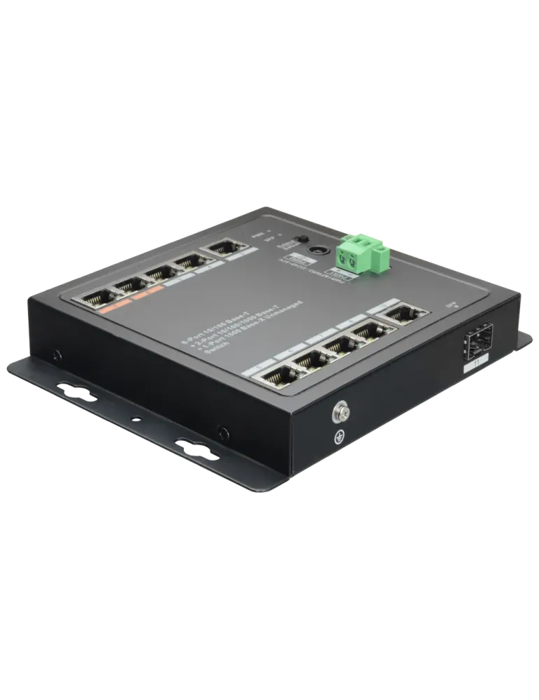 X-SECURITY Switch HiPoE X-Security - 8 puertos PoE + 2 Uplink (RJ45) +