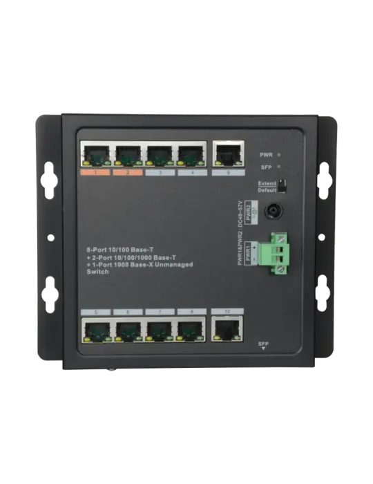 X-SECURITY Switch HiPoE X-Security - 8 puertos PoE + 2 Uplink (RJ45) +