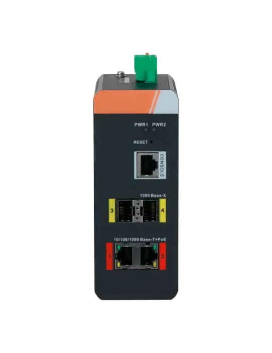 X-SECURITY Switch PoE X-Security Carril DIN - 2 puertos PoE RJ45 + 2 S