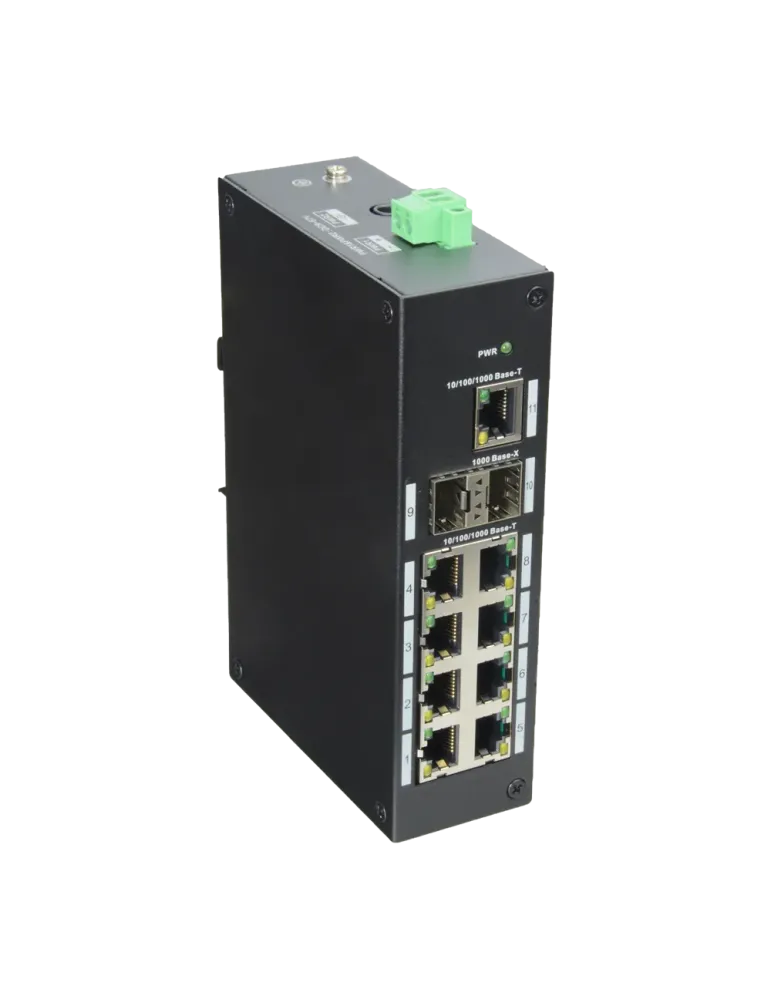 X-SECURITY Switch Industrial X-Security - 9 puertos RJ45 + 2 puerto Up