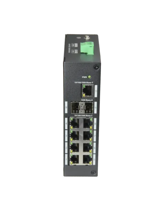 X-SECURITY Switch Industrial X-Security - 9 puertos RJ45 + 2 puerto Up