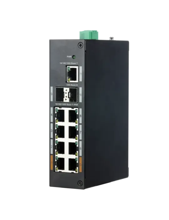 X-SECURITY Switch Industrial X-Security - 8 puertos RJ45 + 2 puertos S