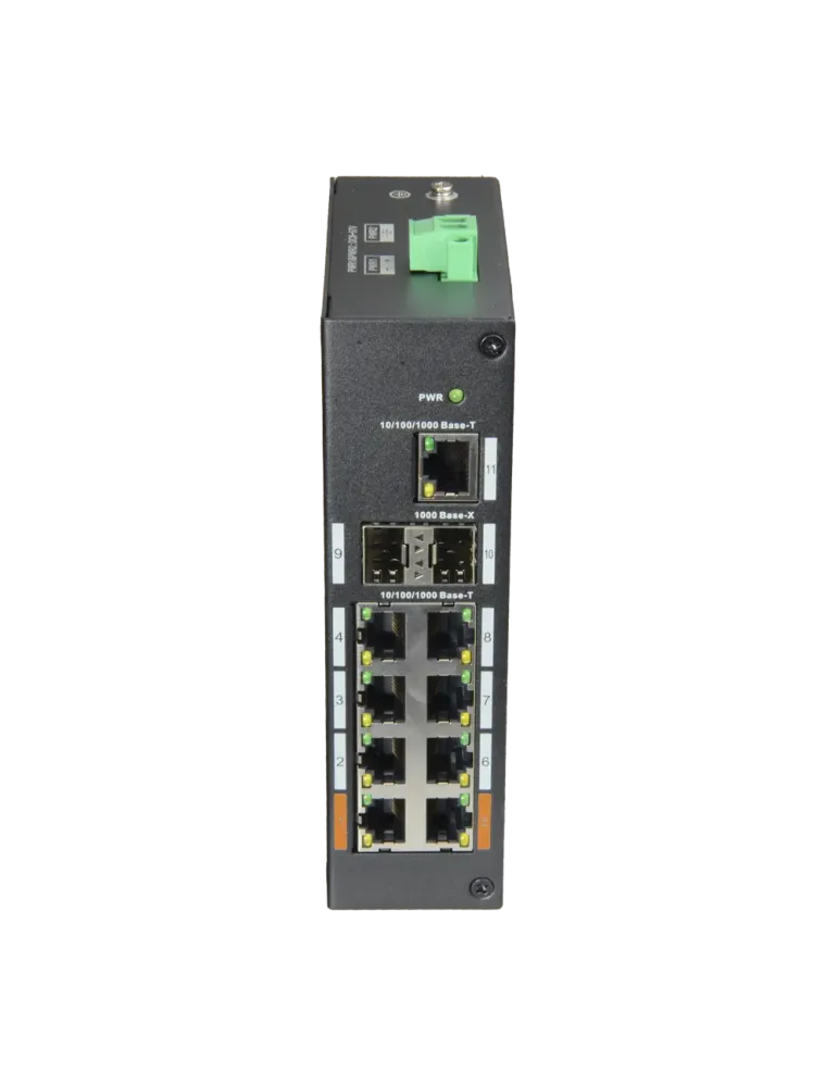 X-SECURITY Switch Industrial X-Security - 8 puertos RJ45 + 2 puertos S