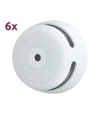 X-SENSE Pack de 6 mini detector de humo autónomo X-Sense - Duración de