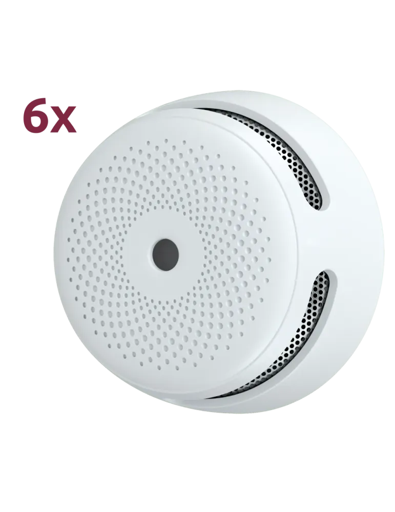 X-SENSE Pack de 6 mini detector de humo autónomo X-Sense - Duración de