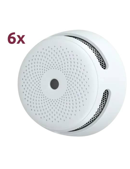 X-SENSE Pack de 6 mini detector de humo autónomo X-Sense - Duración de