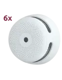 X-SENSE Pack de 6 mini detector de humo autónomo X-Sense - Duración de