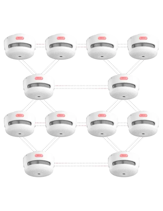 X-SENSE Mini detector de humo autónomo X-Sense - Permite conectar 24 d