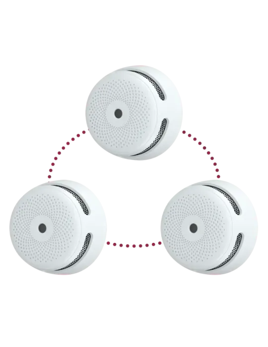 X-SENSE Pack de 3 mini detector de humo autónomo X-Sense - Permite con