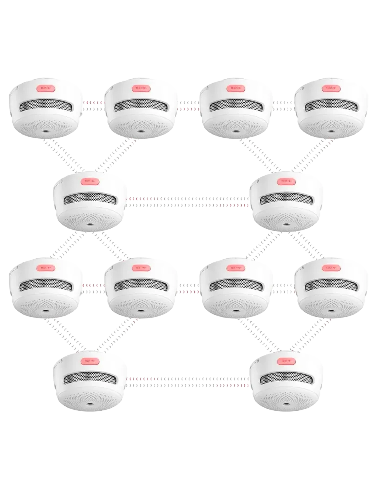 X-SENSE Pack de 3 mini detector de humo autónomo X-Sense - Permite con