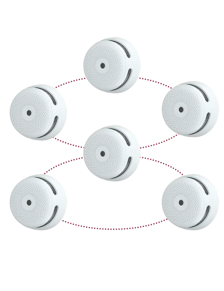 X-SENSE Pack de 6 mini detector de humo autónomo X-Sense - Permite con
