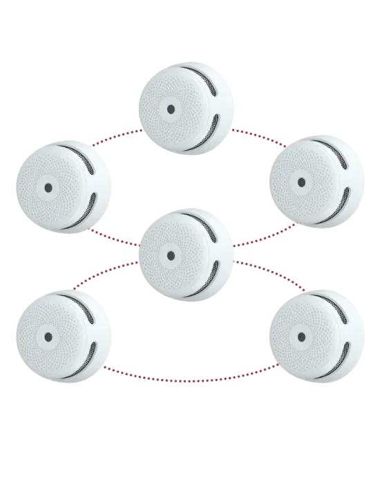X-SENSE Pack de 6 mini detector de humo autónomo X-Sense - Permite con
