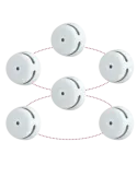 X-SENSE Pack de 6 mini detector de humo autónomo X-Sense - Permite con