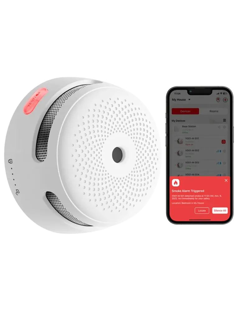 X-SENSE Mini detector de humo autónomo X-Sense - Comunicación WiFi 2.4