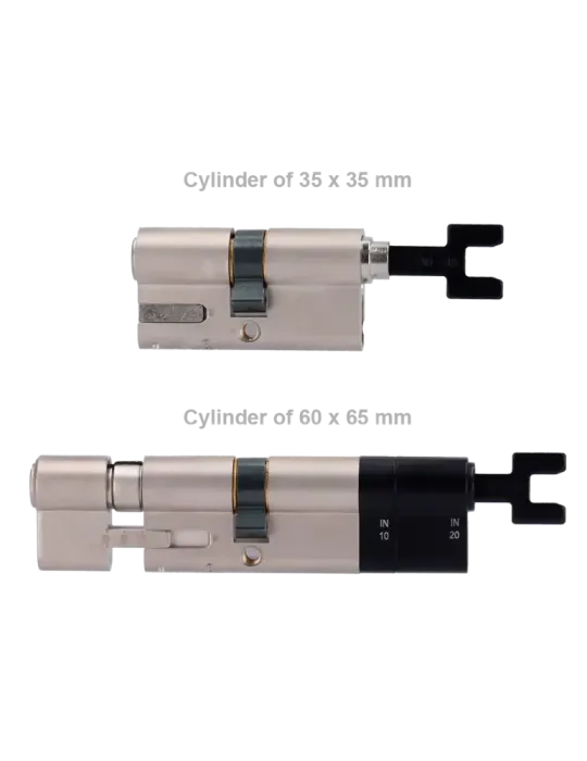 YALE Cilindro regulable doble embrague - Anti-bumping, ganzúa y taladr