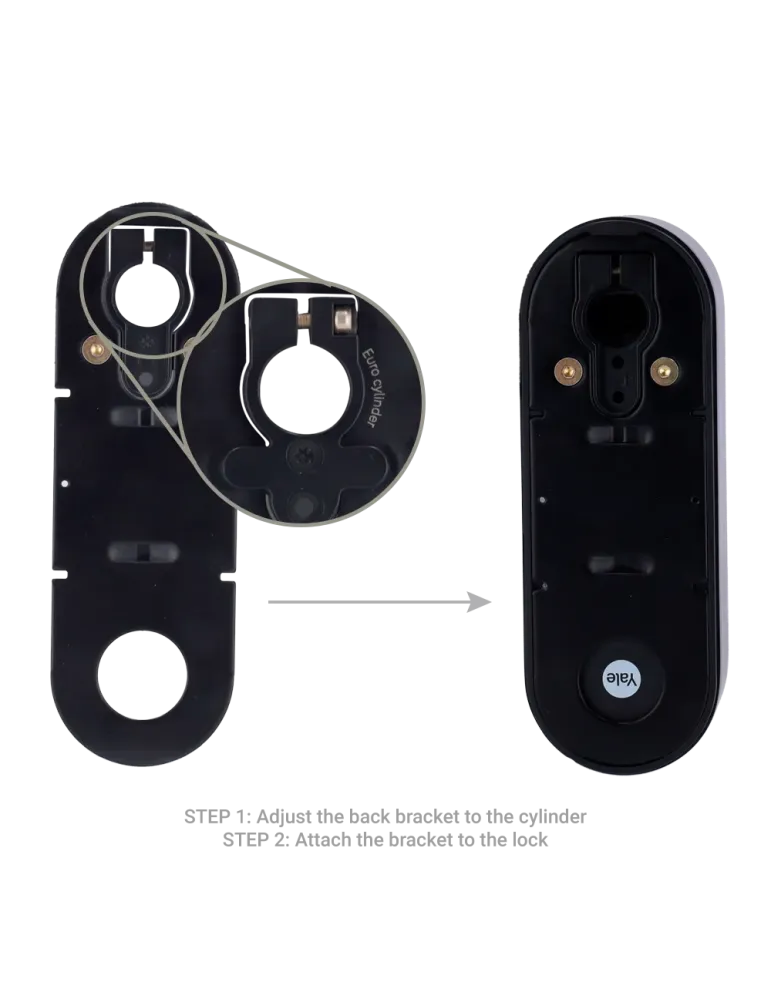YALE Cerradura girallaves inteligente BLE y WiFi - Invisible desde el