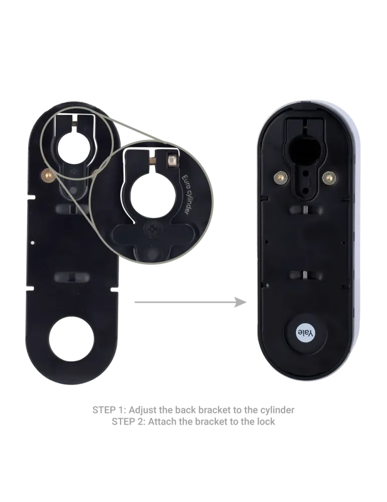 YALE Cerradura girallaves inteligente BLE y WiFi - Invisible desde el