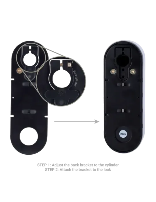 YALE Cerradura girallaves inteligente BLE y WiFi - Invisible desde el