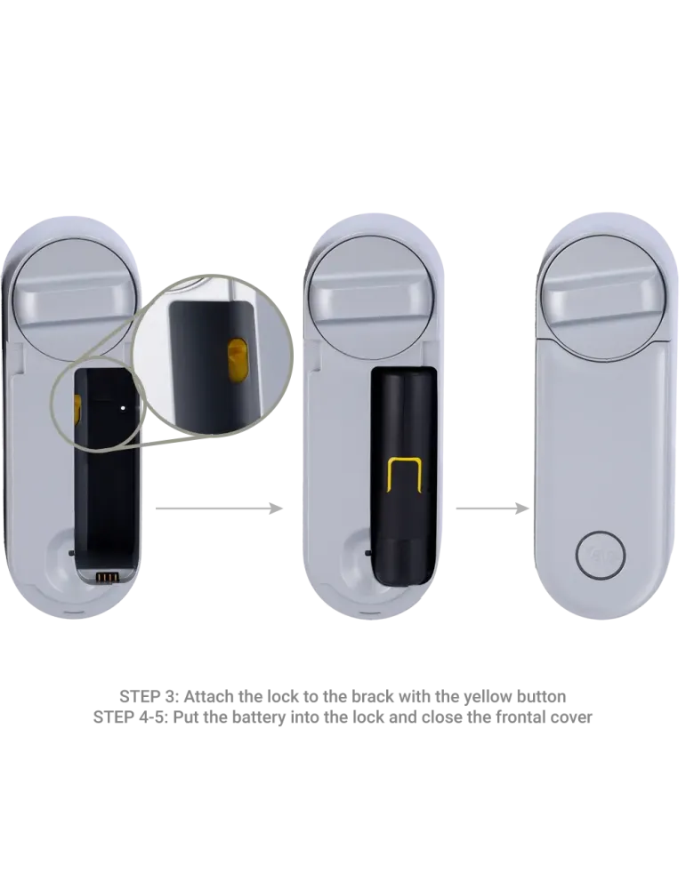 YALE Cerradura girallaves inteligente BLE y WiFi - Invisible desde el