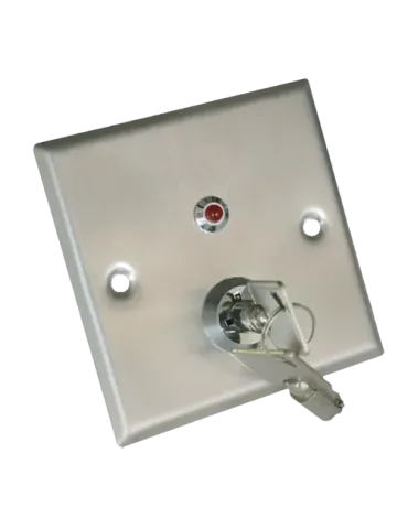 YLI Pulsador con llave - Indicador LED - Testado 500.000 usos - NO/NC/