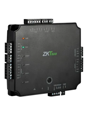 ZKTECO Controladora de acceso PoE - Acceso por tarjeta o contraseña -