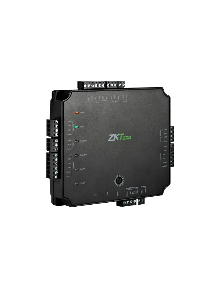 ZKTECO Controladora de acceso PoE - Acceso por tarjeta o contraseña -