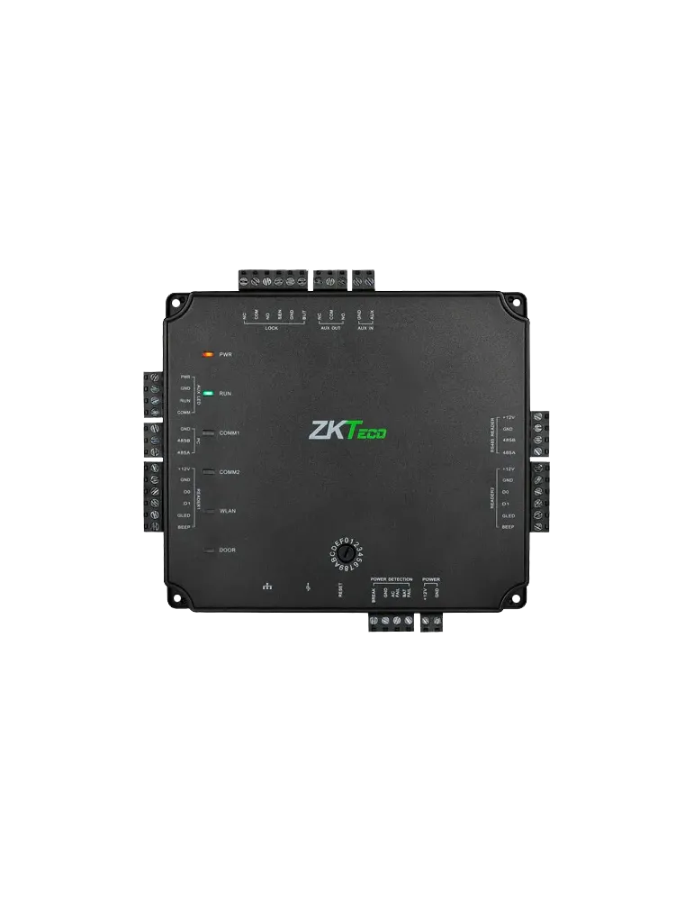 ZKTECO Controladora de acceso PoE - Acceso por tarjeta o contraseña -