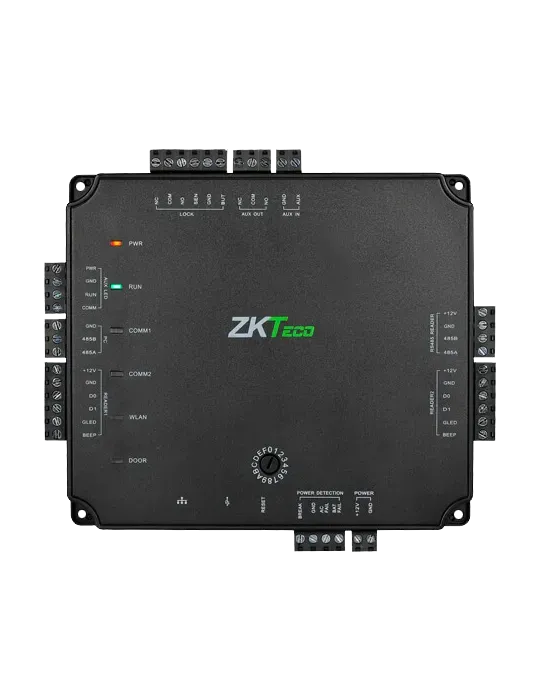ZKTECO Controladora de acceso PoE - Acceso por tarjeta o contraseña -