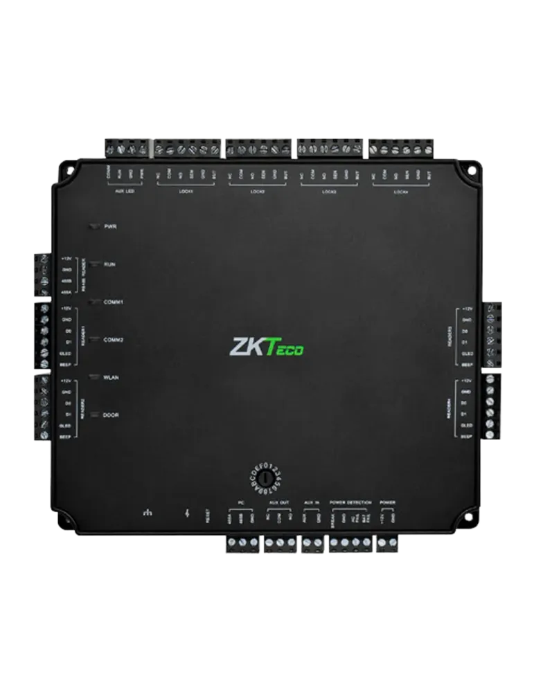 ZKTECO Controladora de acceso PoE - Acceso por tarjeta o contraseña -