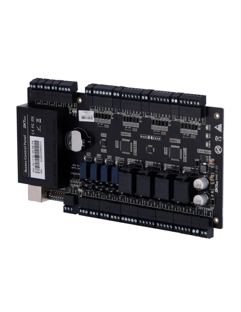 ZKTECO Controladora de acceso - Tarjeta, QR o PIN - Comunicación TCP/I