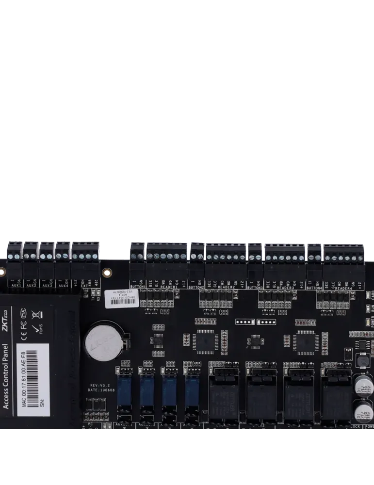 ZKTECO Controladora de acceso - Tarjeta, QR o PIN - Comunicación TCP/I