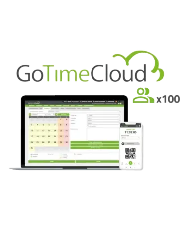 ZKTECO Licencia nube control de presencia - 100 usuarios / 100 APPs in