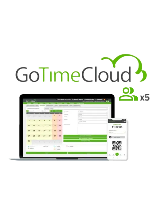 ZKTECO Licencia nube control de presencia - 5 usuarios / 5 APPs inclui