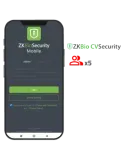 ZKTECO Licencia APP de ZKBio CVSecurity - Capacidad 5 administradores
