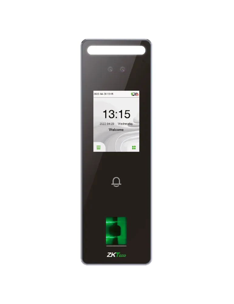 ZKTECO Control de acceso y presencia IP65 - Facial, huella, tarjeta EM