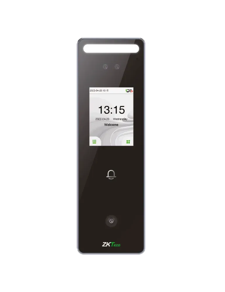 ZKTECO Control de acceso y presencia IP65 - Facial, tarjeta EM, QR y P